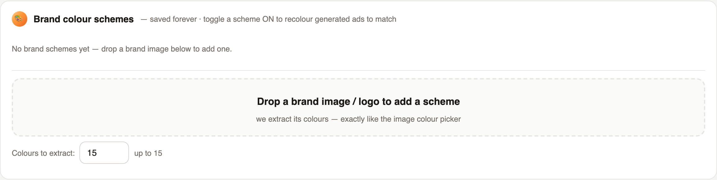 Brand colours, extracted once, enforced everywhere
